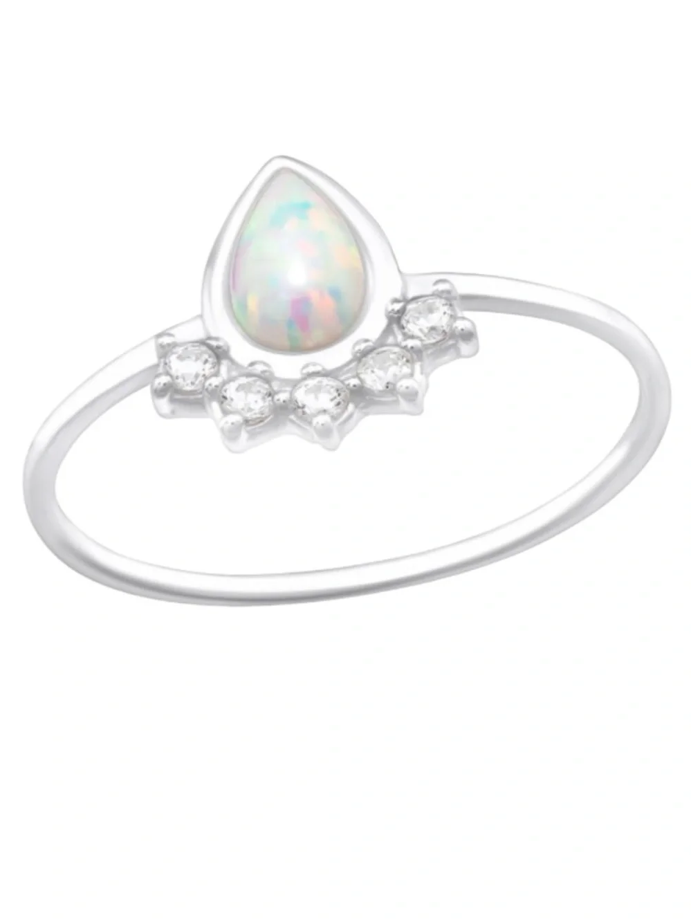 Sterling Silver Pearl Opal Ring